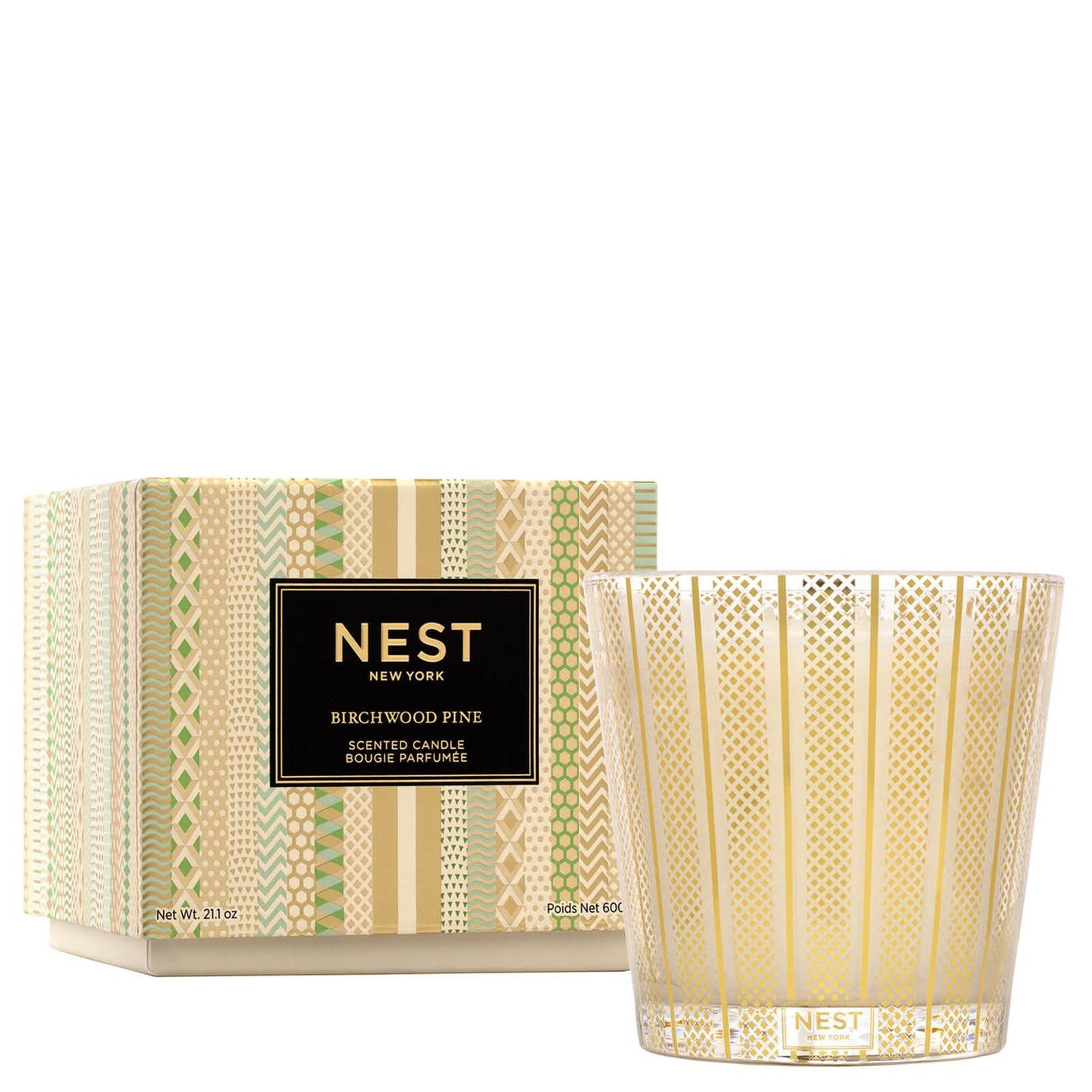 Nest 3-Wick Candle 21.2 oz Birchwood