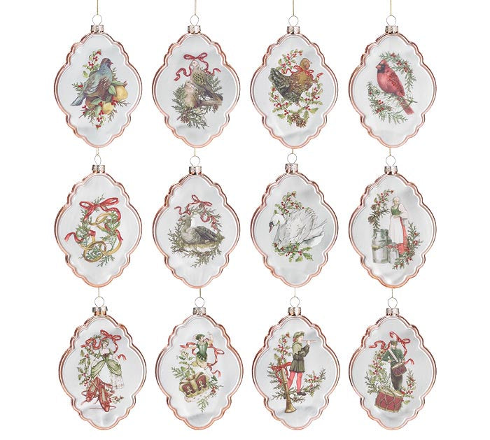 Twelve Days of Christmas Ornament Set