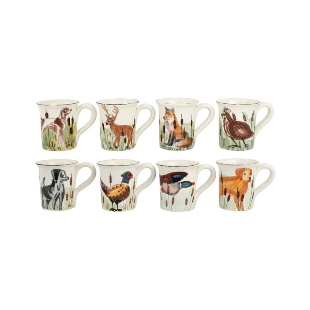 Vietri Wildlife Assorted Mugs