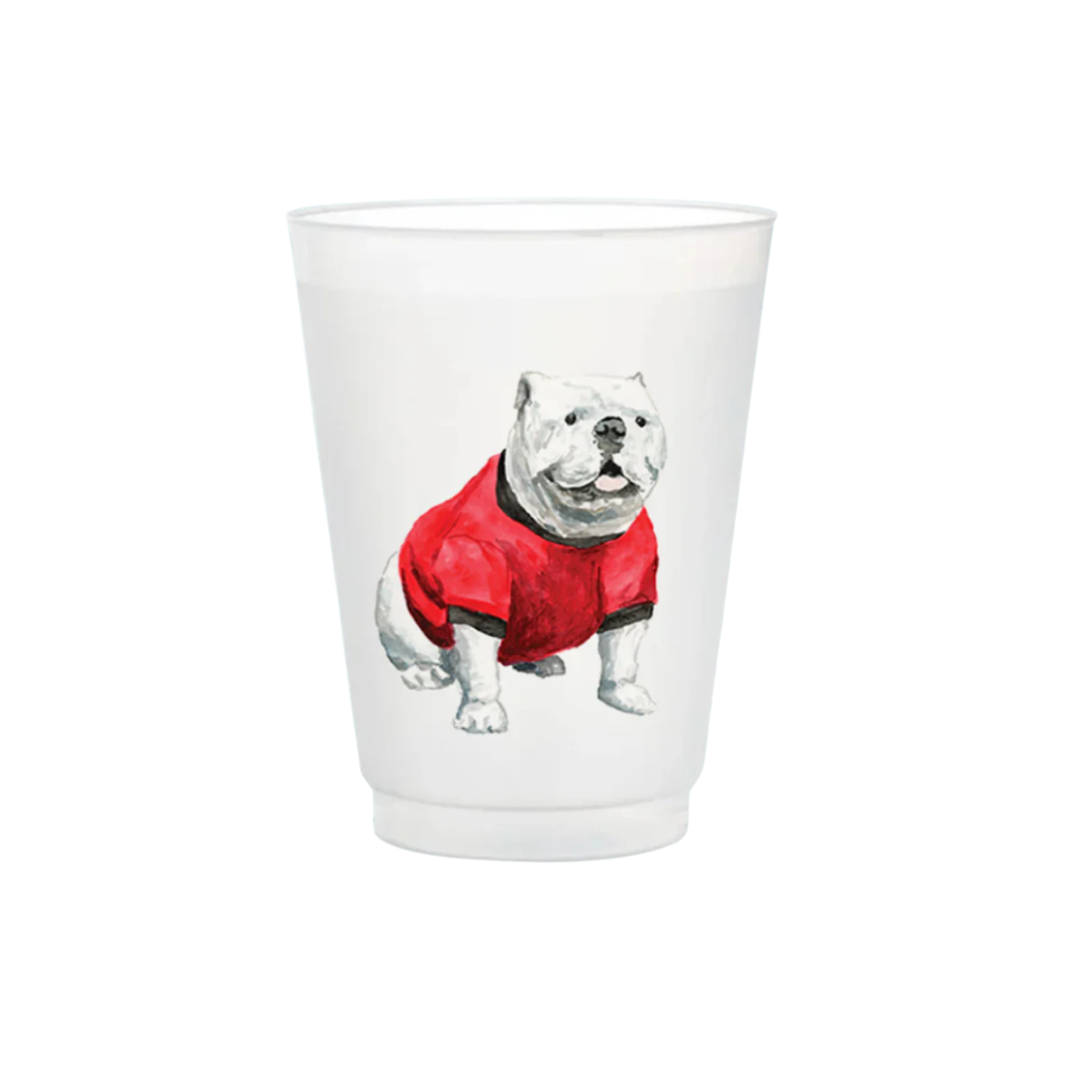 Bulldog Frosted Cups