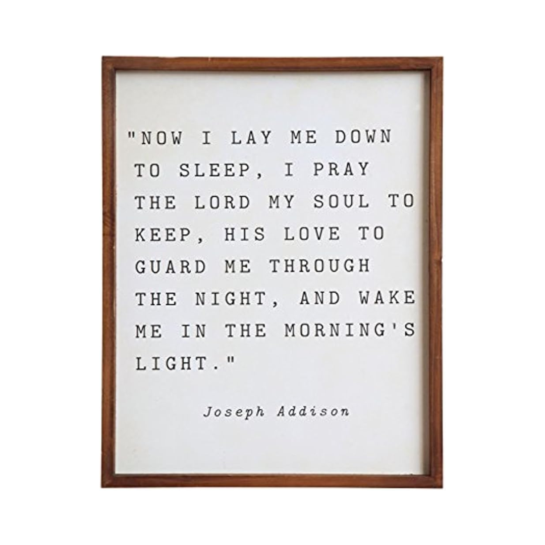 Now I Lay Me Down To Sleep Wall Decor