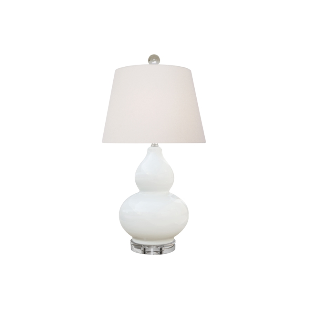 Cream Gourd Table Lamp