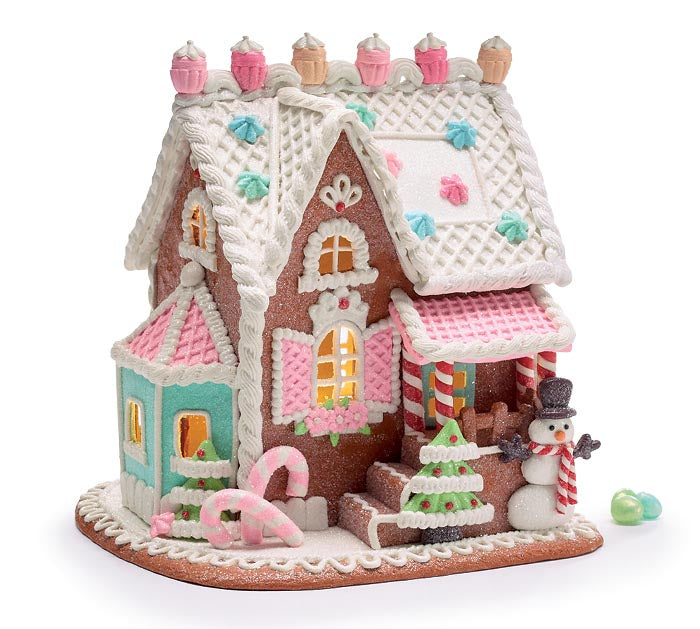 Pastel Pink Clay store Dough Light Up Gingerbread House VHTF