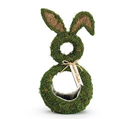 Moss Bunny Shape Basket Small