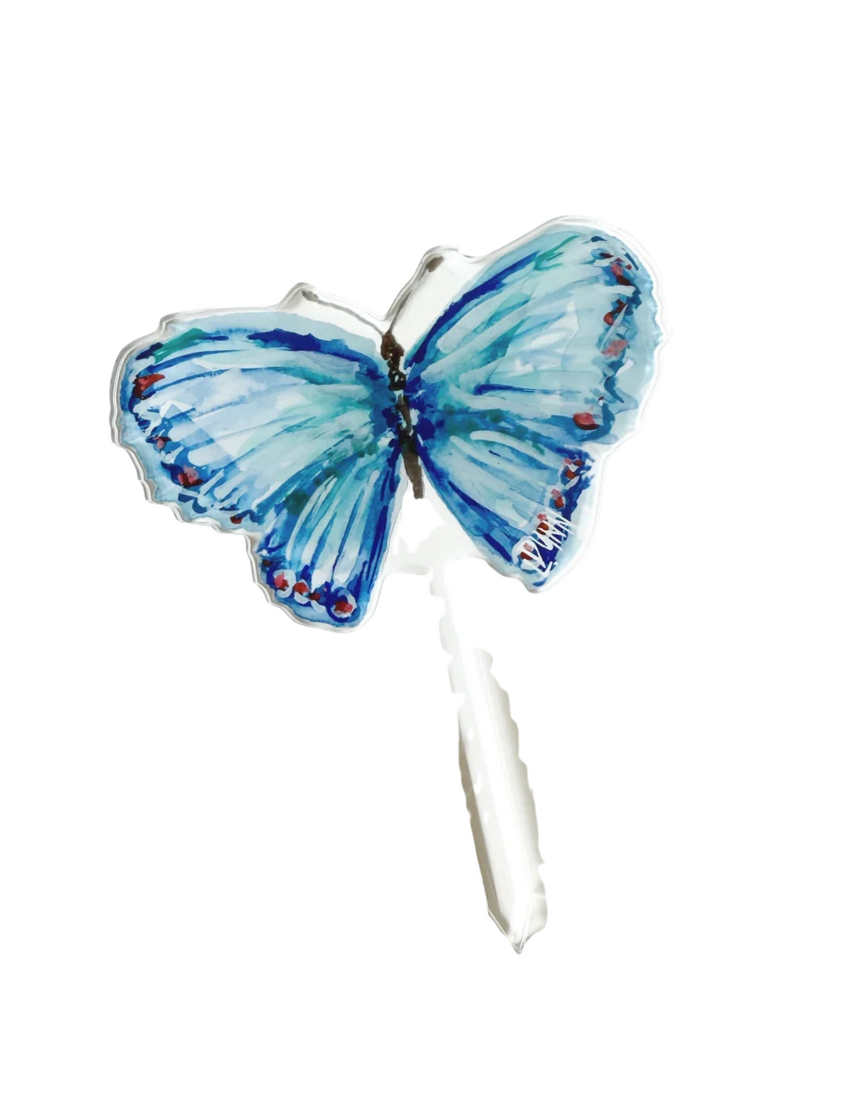 Lauren Dunn Blue Butterfly Plant Stick