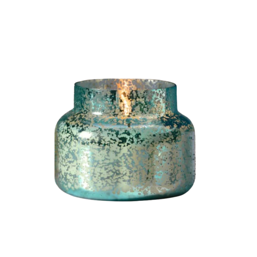Capri Blue Volcano Blue Textured Mercury Signature Candle - 19oz