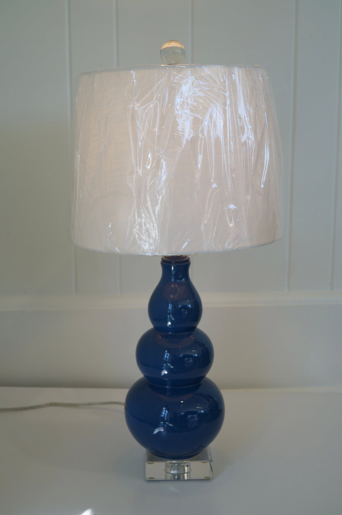 Navy Gourd Lamp