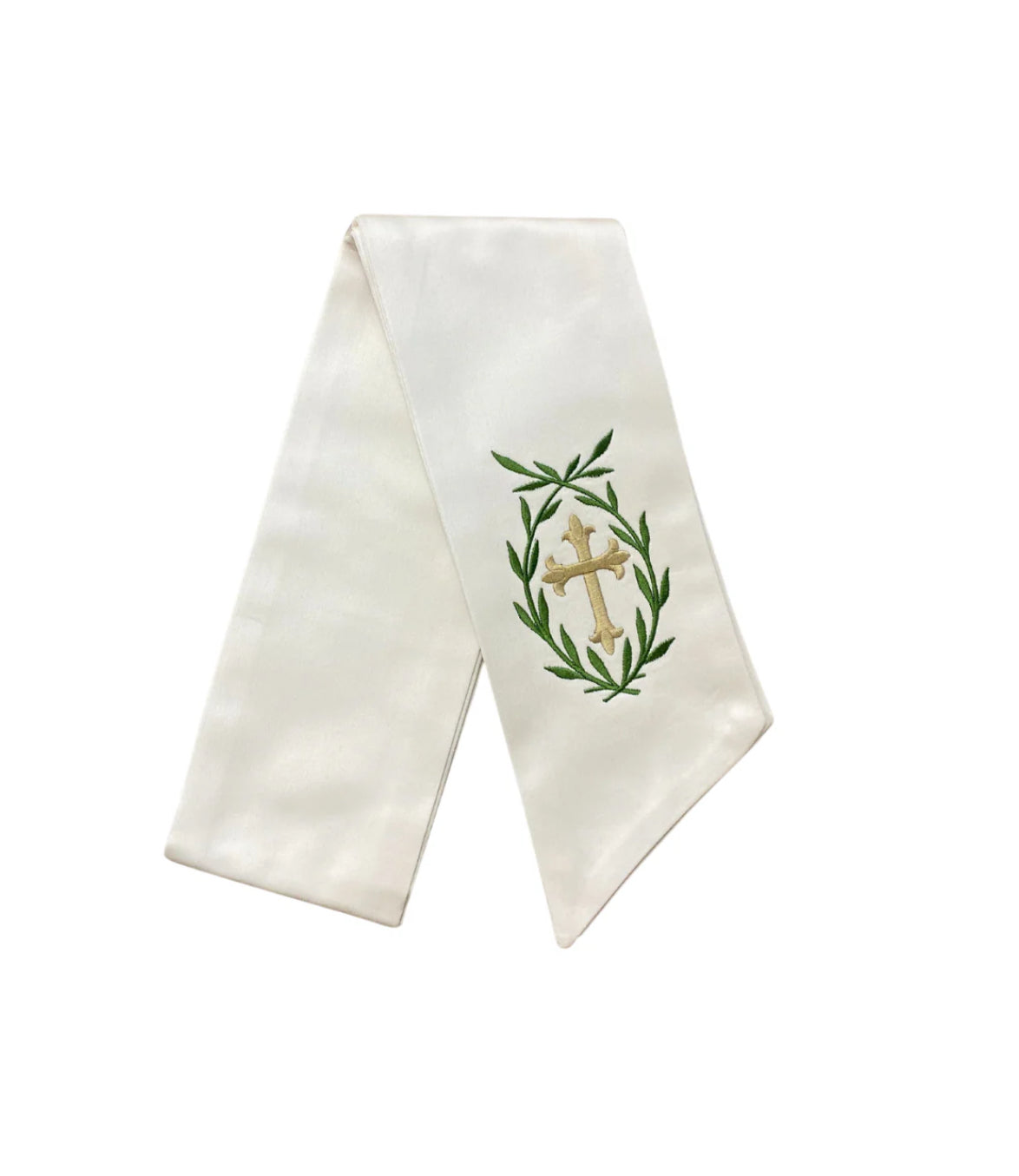 Fig and Dove Cross Wreath Sash