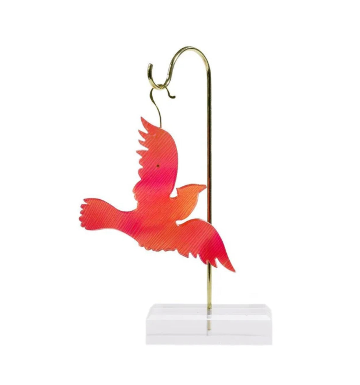 Fig and Dove Acrylic Brass Ornament Stand