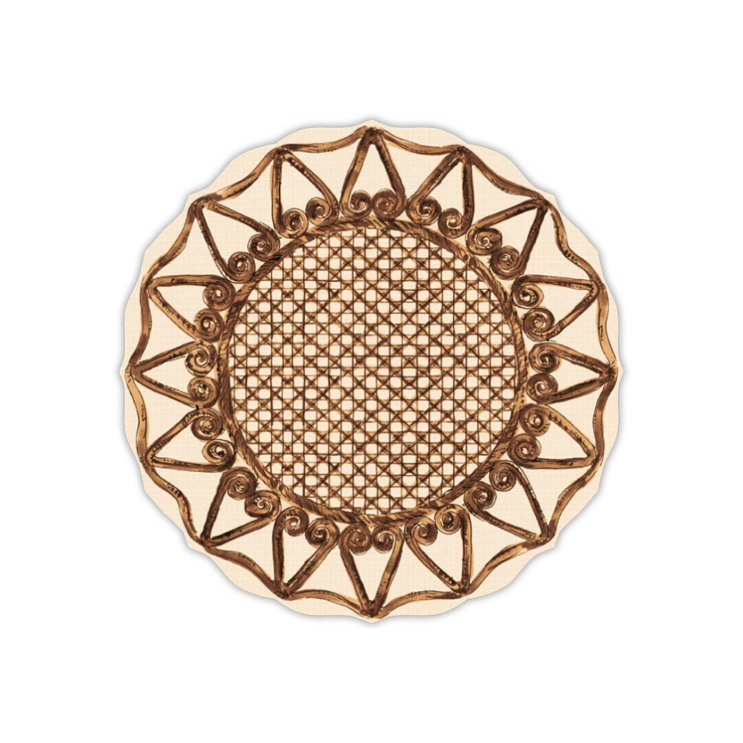 Cane Brown Posh Die-Cut Placemat