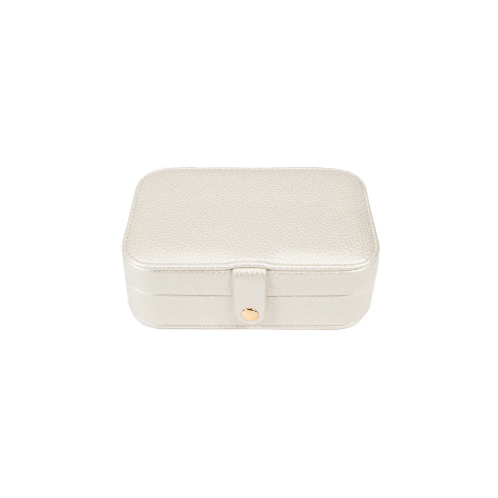Leah Travel Jewelry Organizer (Pearl White)