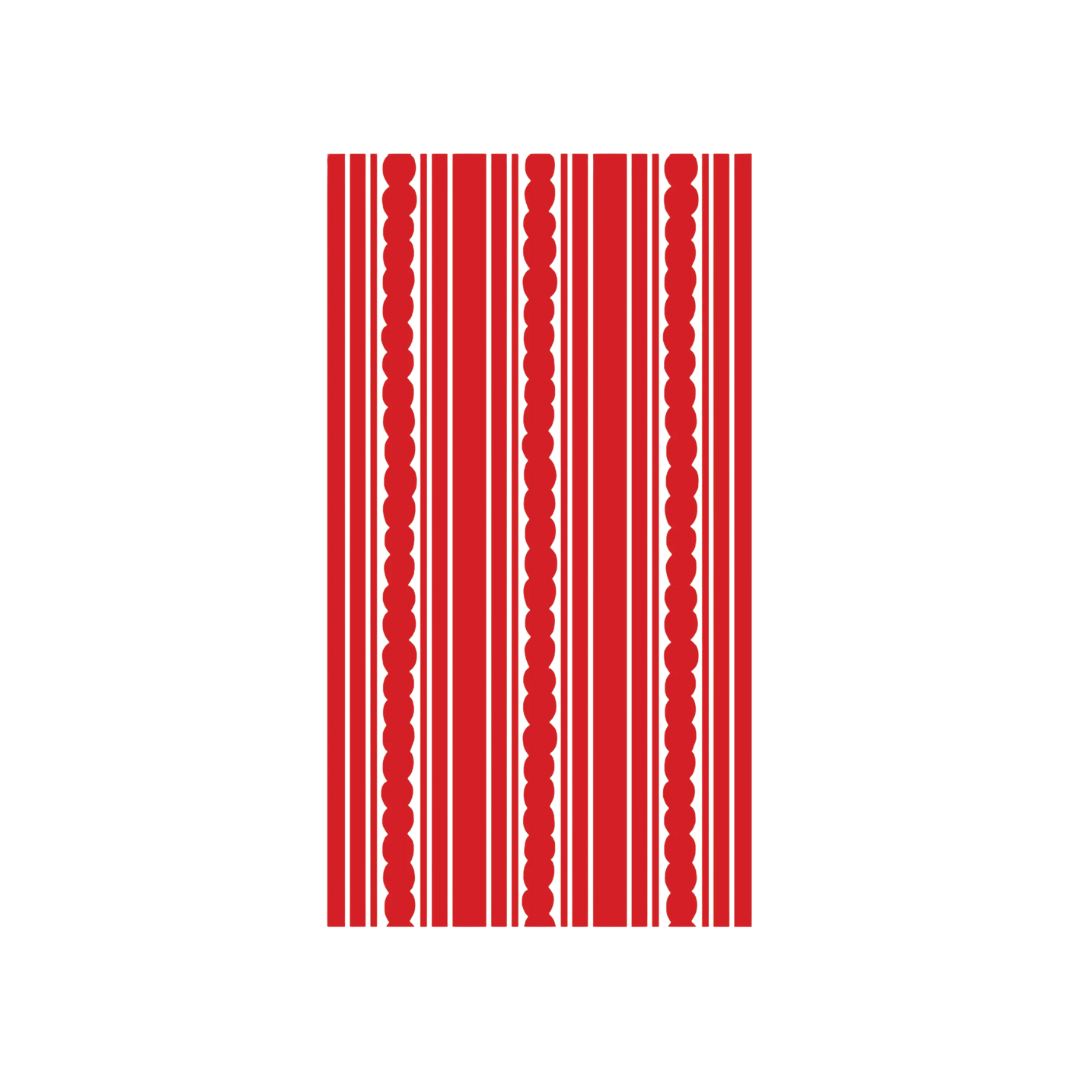 Lucy Grymes Red Stripe Linen-feel Paper Guest Towels