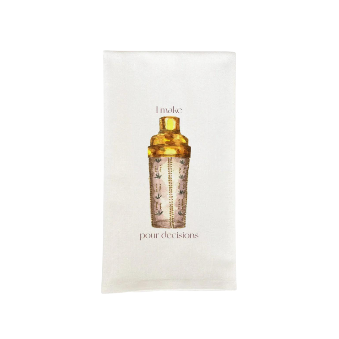 "Pour Decisions" Dish Towel