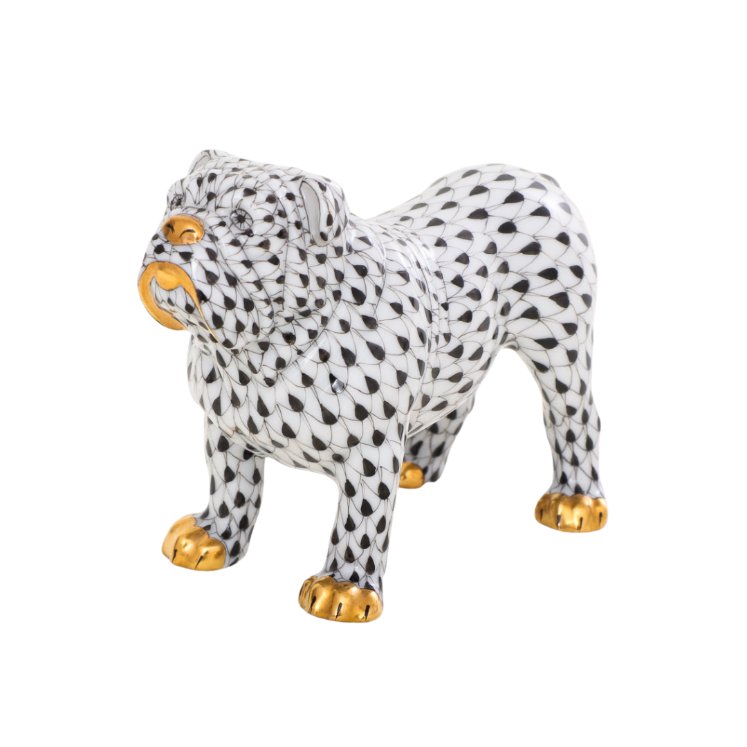 Herend Bulldog- Black