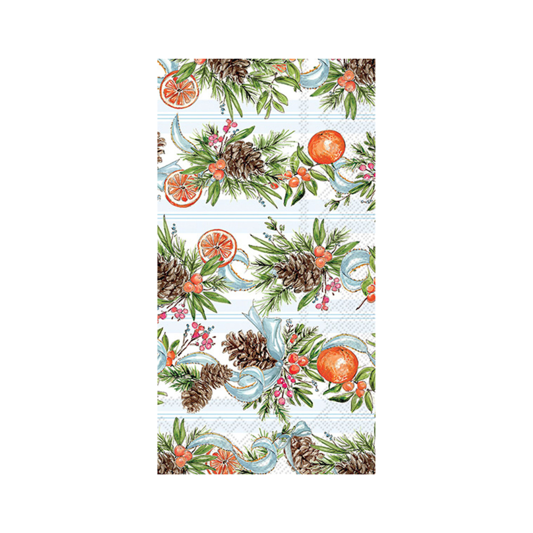 Pinecones And Ribbons Guest Towels
