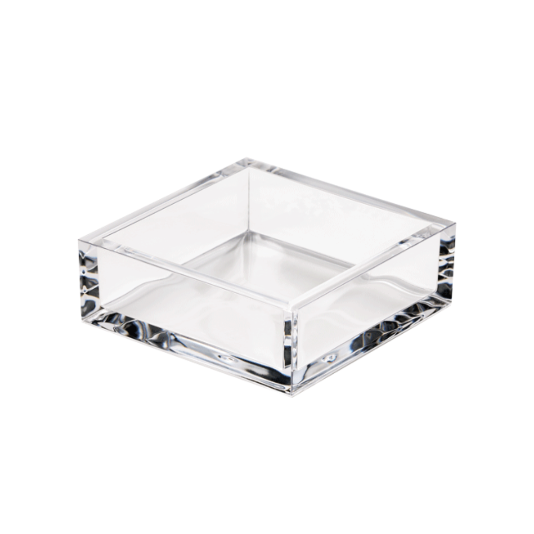 Caspari Acrylic Cocktail Napkin Holder in Crystal Clear