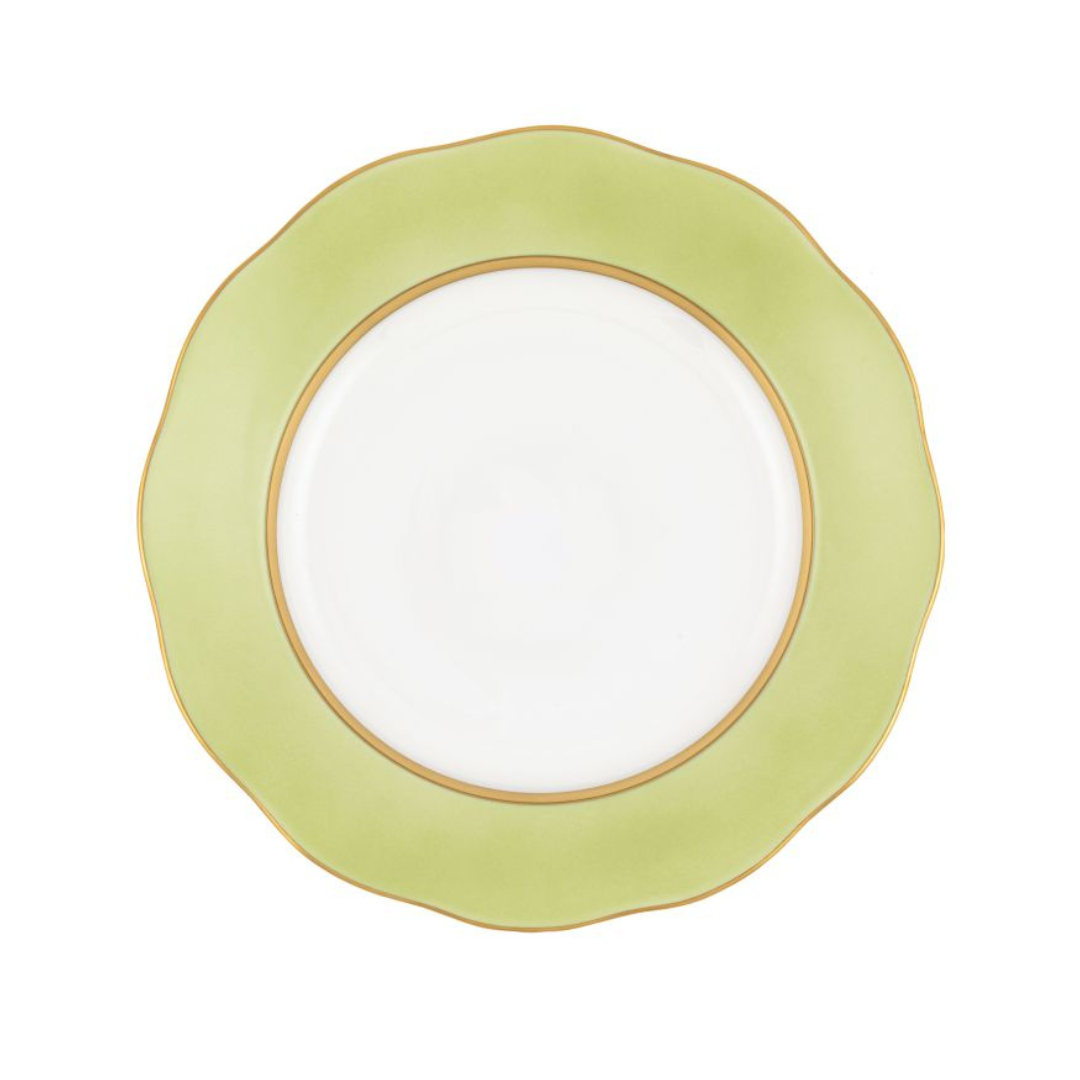 Herend Silk Ribbon Olive Dessert Plate