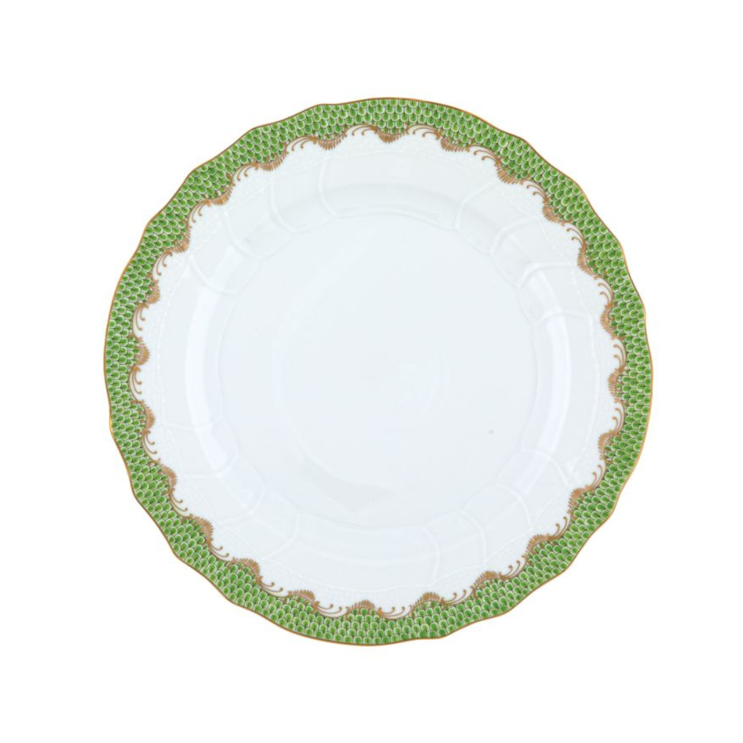 Herend Fish Scale Evergreen Dinner Plate