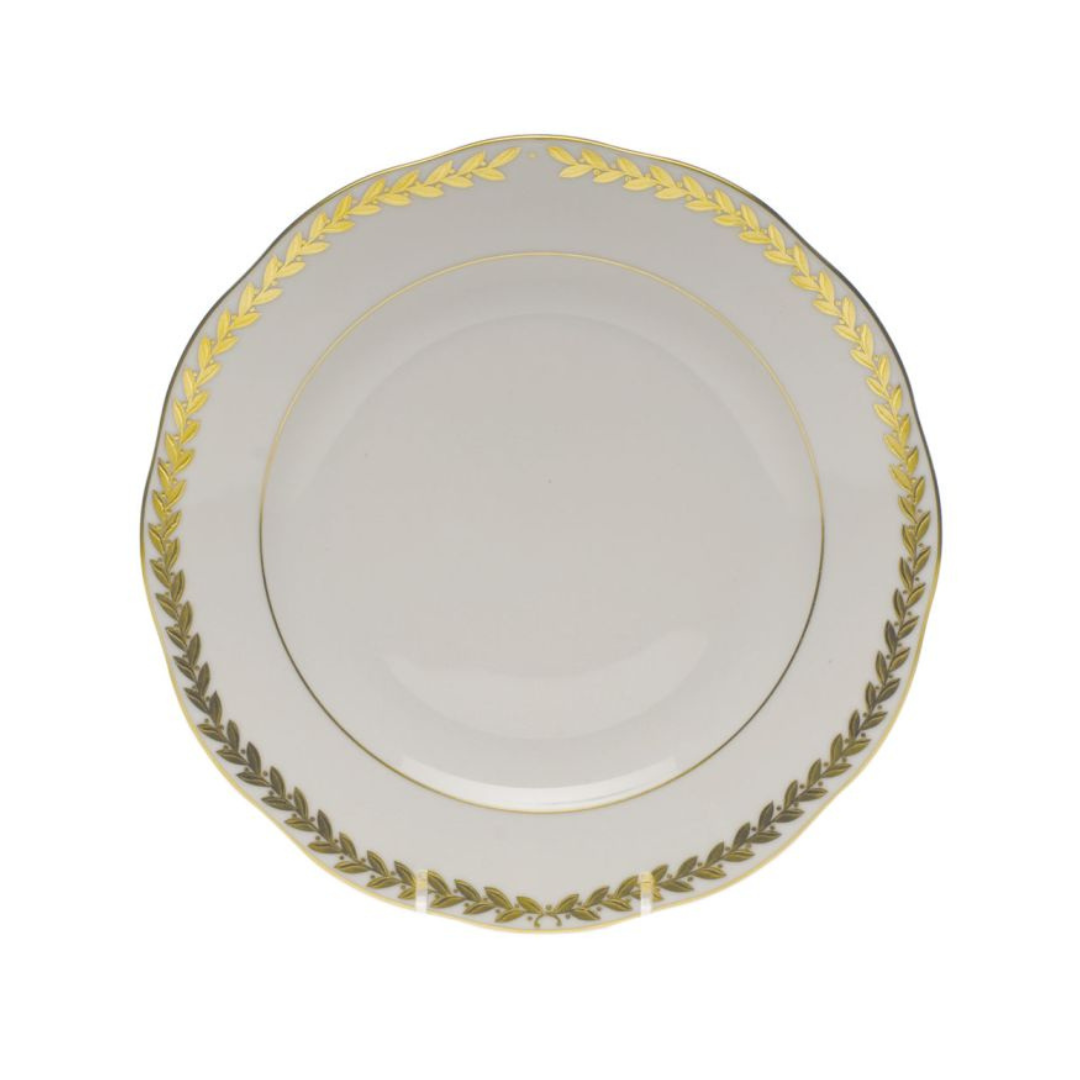 Golden Laurel Dessert Plate
