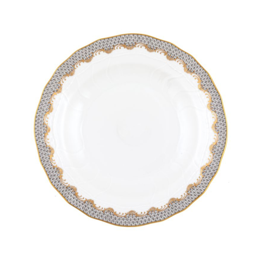 Herend Fish Scale Gray Dessert