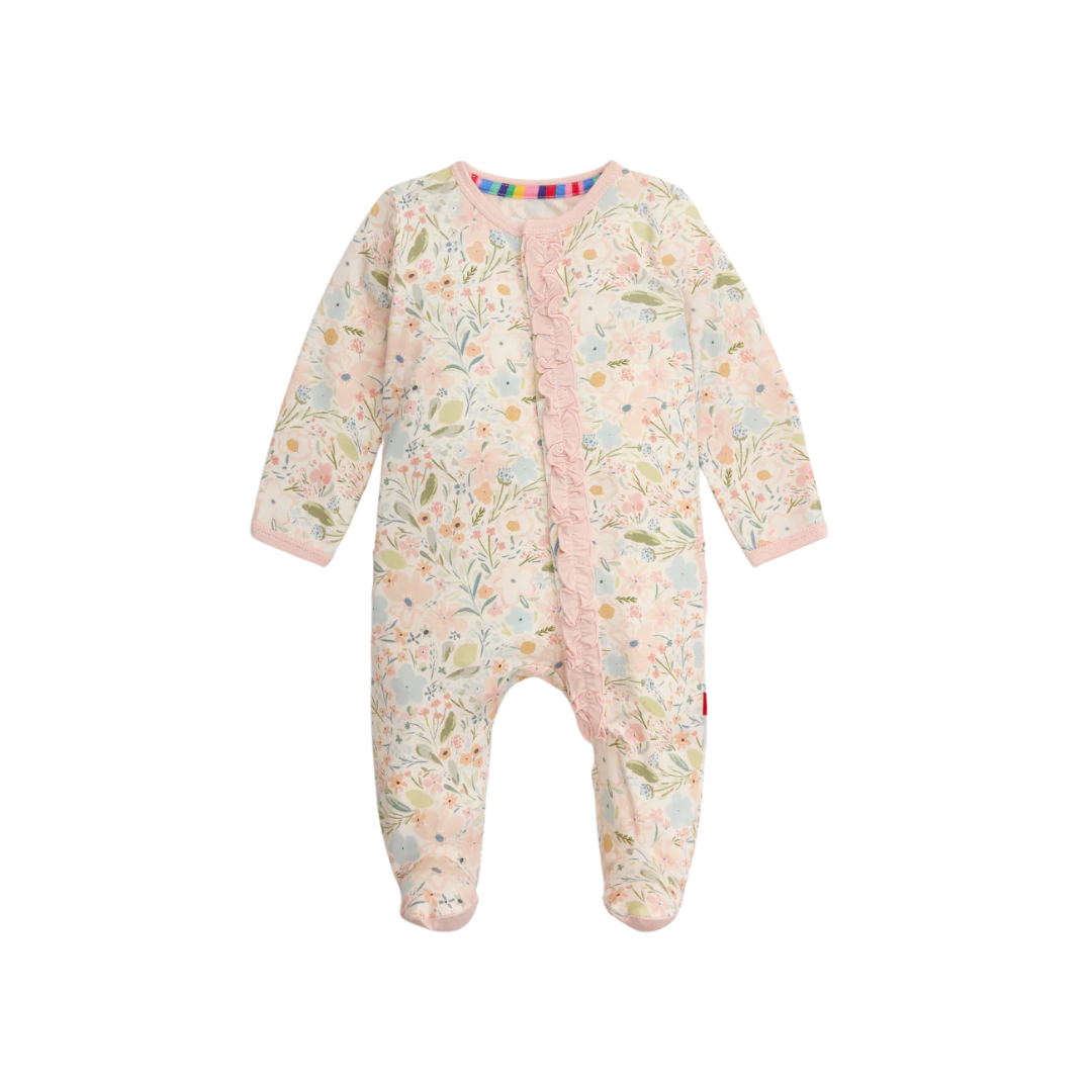 Charlotte Modal Footie with Ruffle