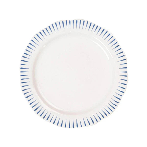 Juliska Sitio Stripe Dessert/Salad Plate Delft Blue