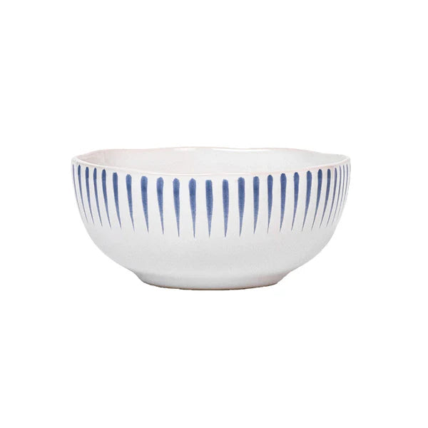 Juliska Sitio Stripe Cereal/Ice Cream Bowl Delft Blue