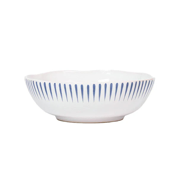 Juliska Sitio Stripe Coupe Bowl Delft Blue