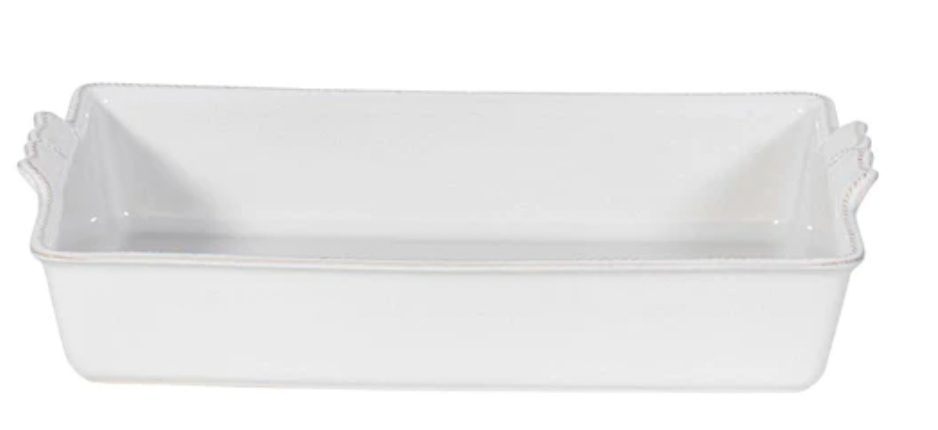 Berry and Thread Whitewash 13" Rectangular Baker