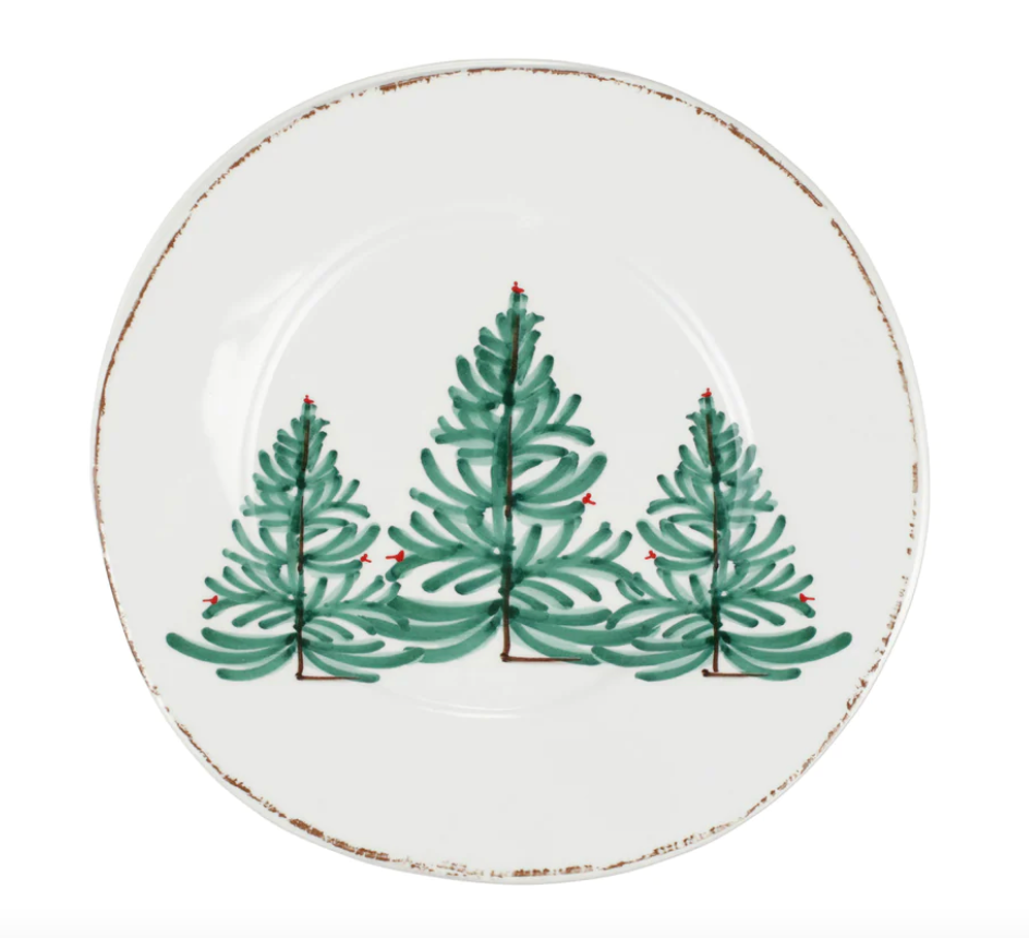 Vietri Melamine Lastra Holiday Dinner Plate