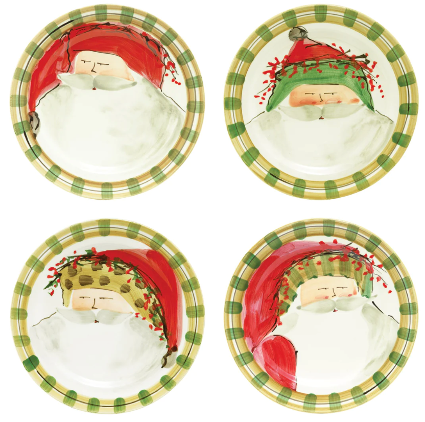 Vietri Old St. Nick Assorted Dinner Plates