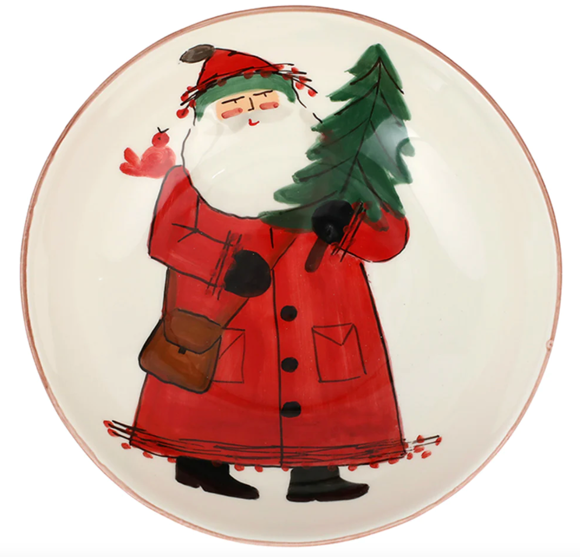 Vietri Old St. Nick Medium Serving Bowl
