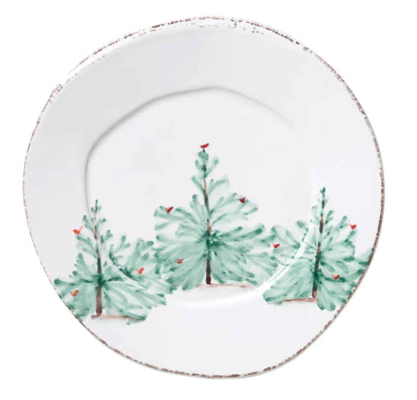 Vietri Lastra Holiday Salad Plate