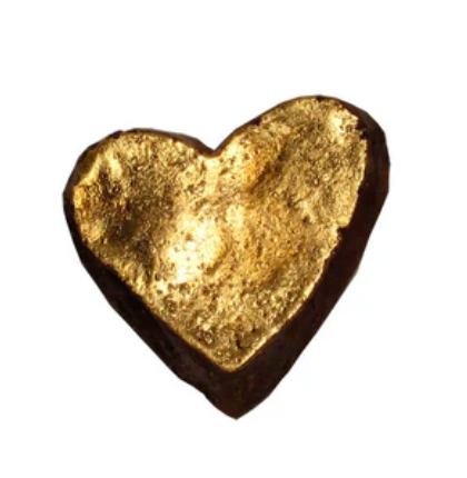 Barbara Biel Small Gold Heart - 2 1/2"