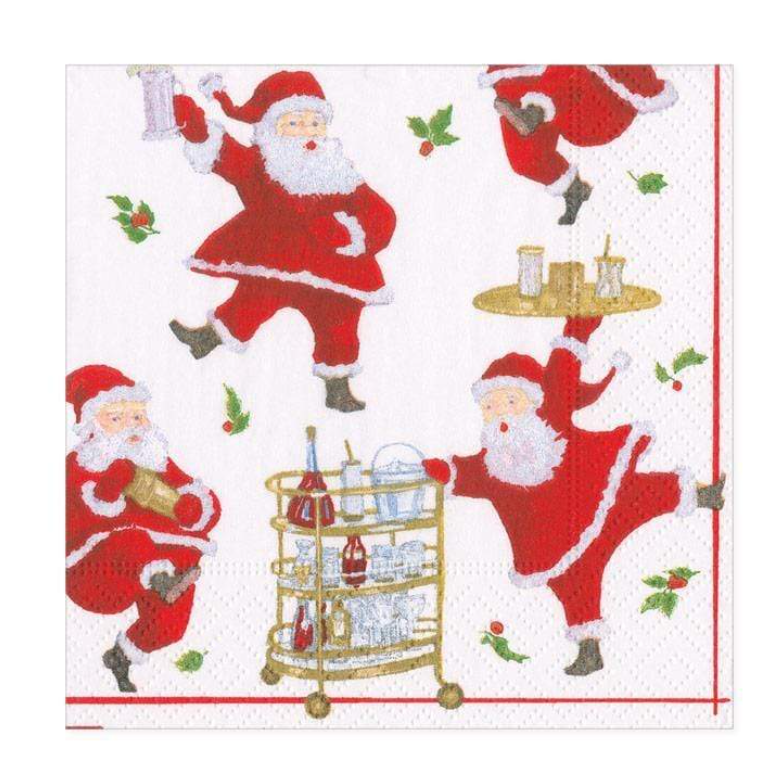 Cocktails with Santa Cocktail Napkin
