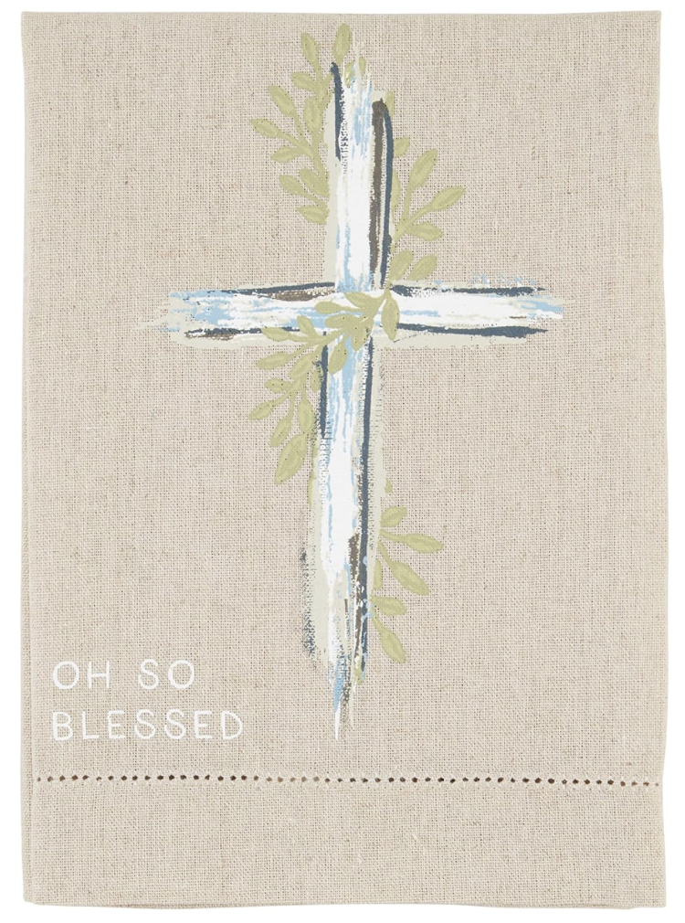 Cross Painted Towel- Oh So Blessed