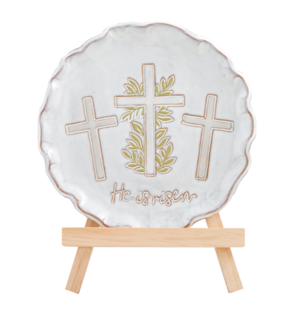 Cross Plate on Easel