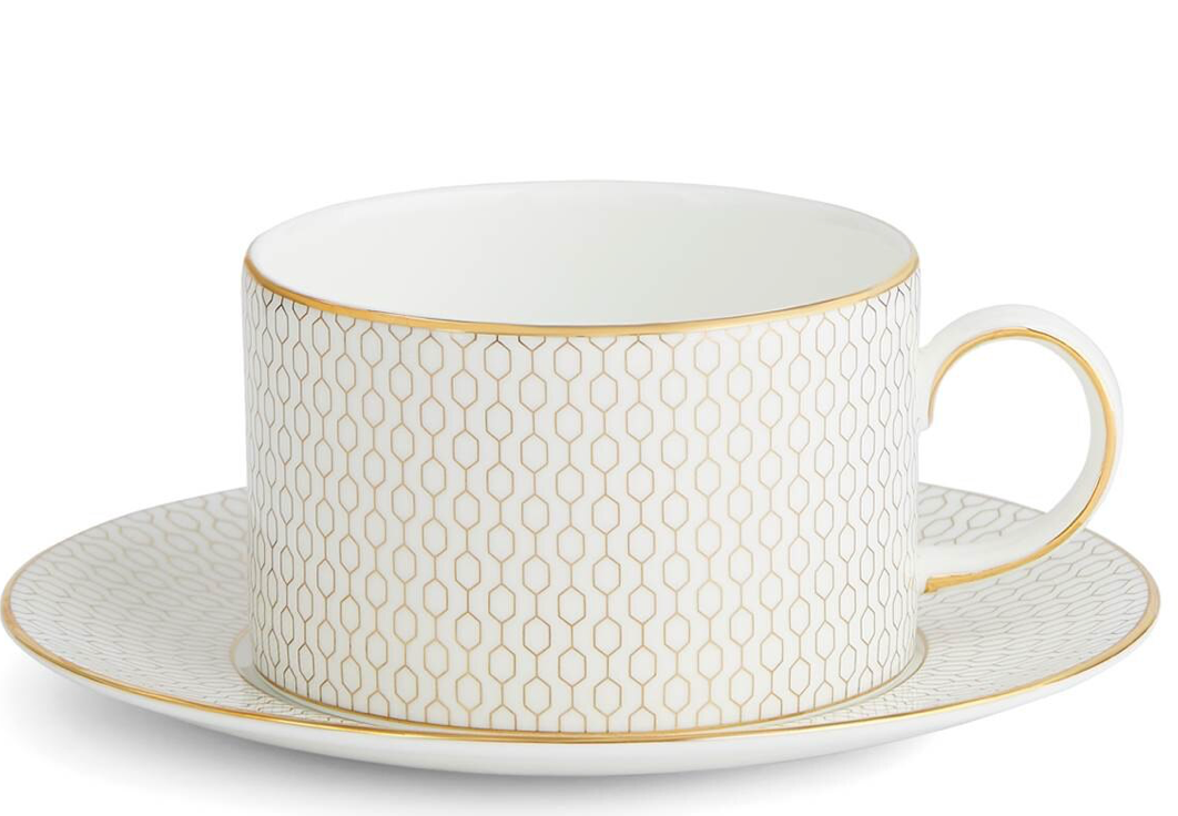 Wedgwood Gio Gold Teacup & Saucer