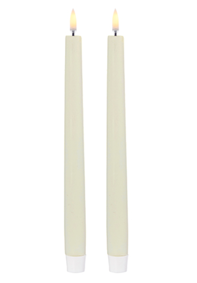Uyuni Ivory Taper Candles 11"