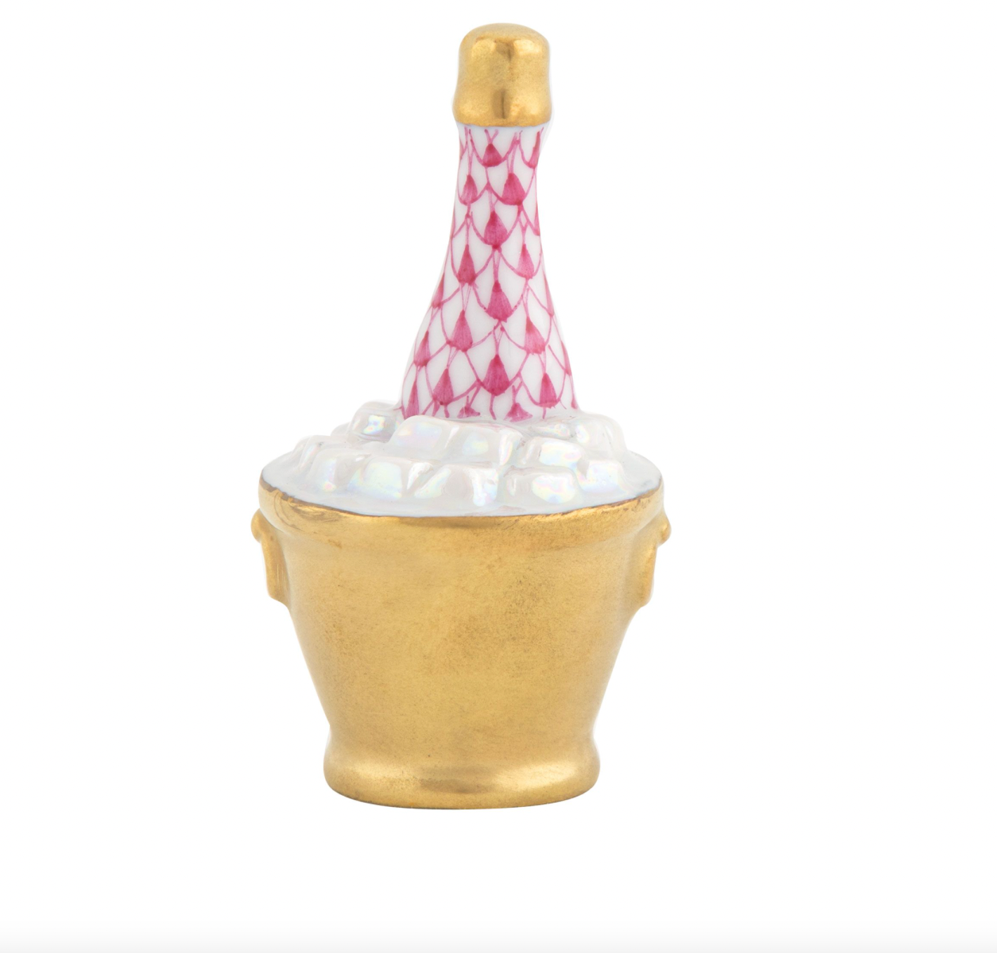 Herend Raspberry Champagne Bucket
