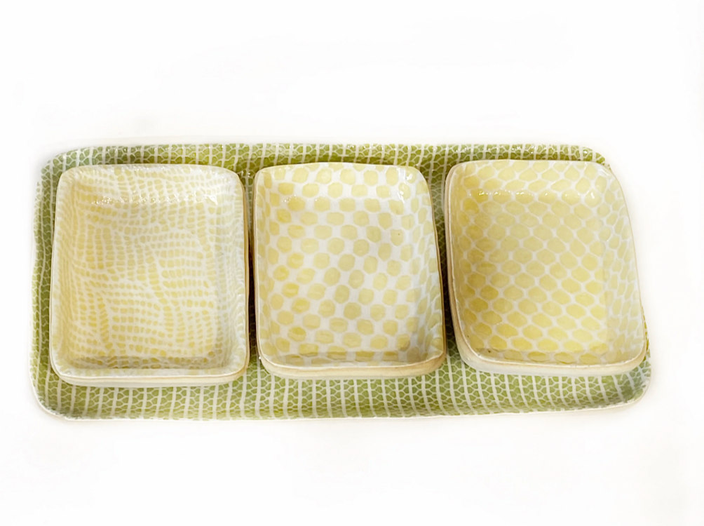 Tasting Trio Butter Rectangle Dips