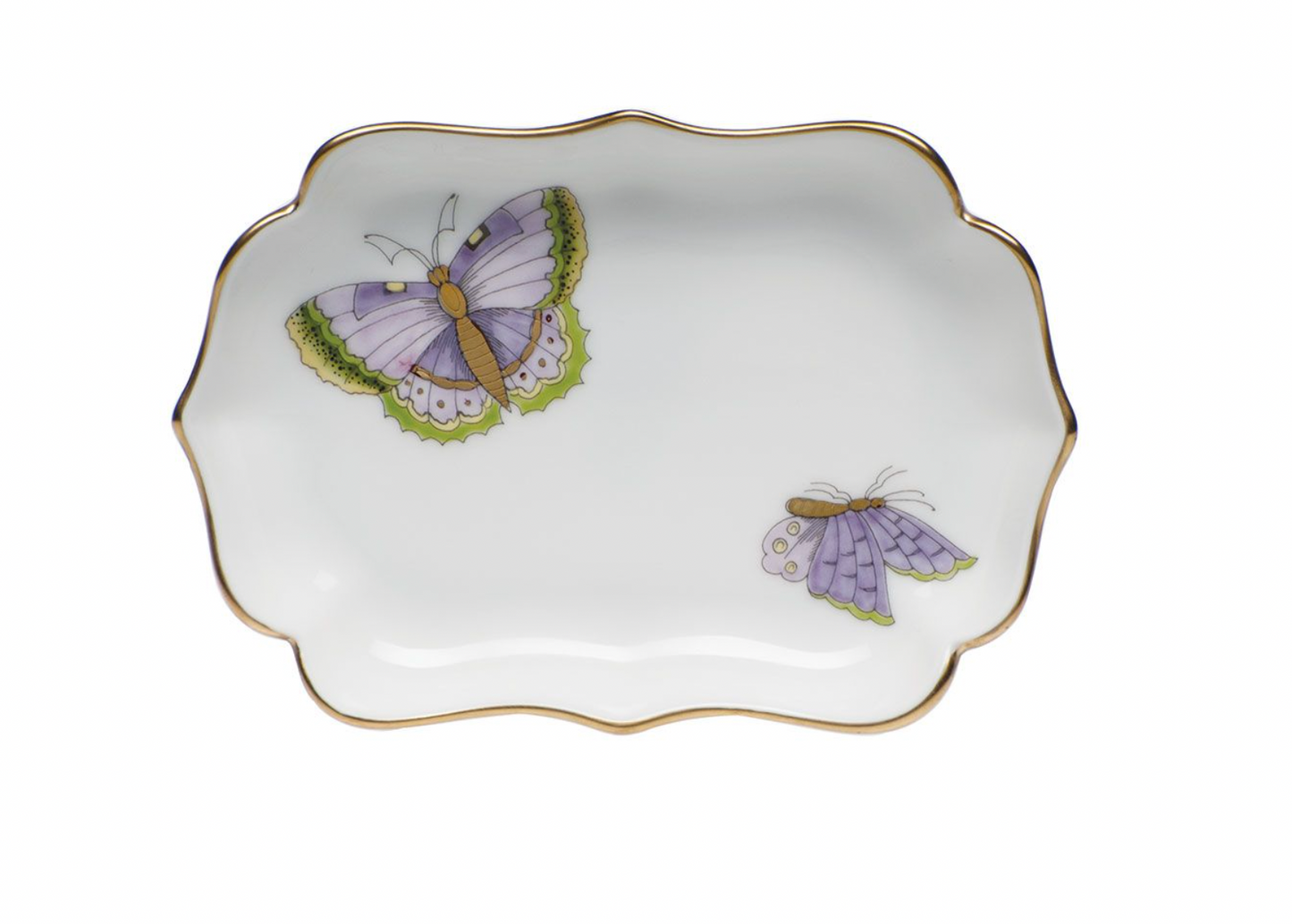 Royal Garden Butterflies Mini Scallop Tray