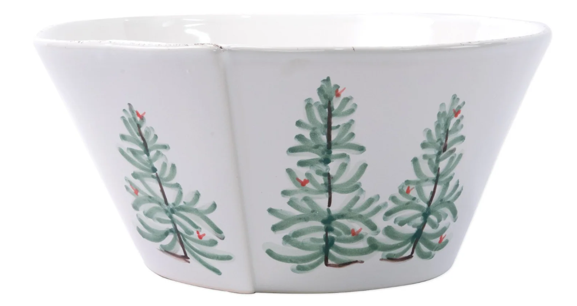 Vietri Lastra Holiday Large Stacking Serving Bowl