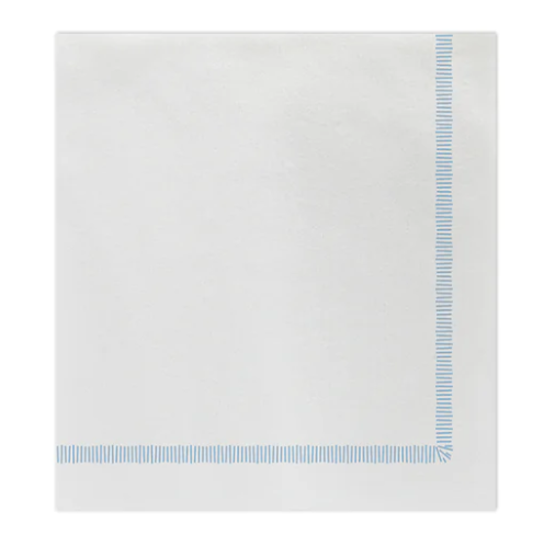 Vietri Fringe Blue Cocktail Napkins