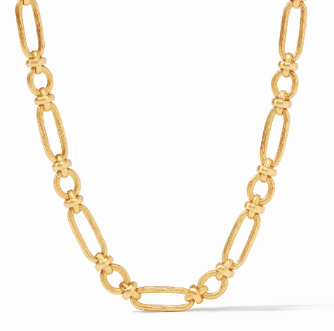Ivy Link Necklace- Gold- OS