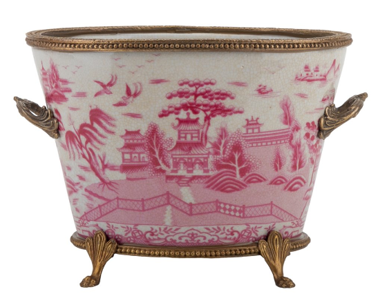 Basin with Bronze Pink Willow