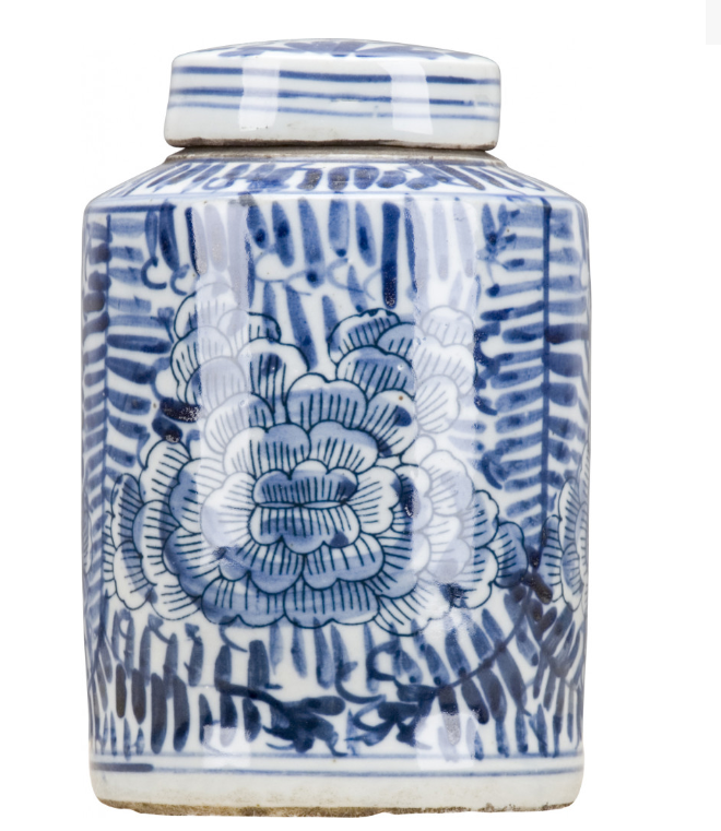Blue and White Tea Caddy Rolling Patels