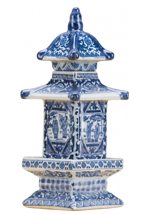 Porcelain Blue and White Pagoda