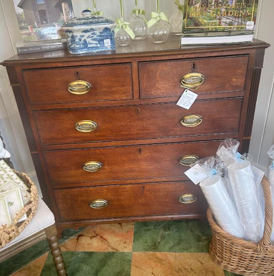 Georgian Oak and Mahogany Chest of Drawers