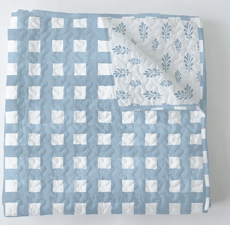 Baby Blanket Blue Plaid